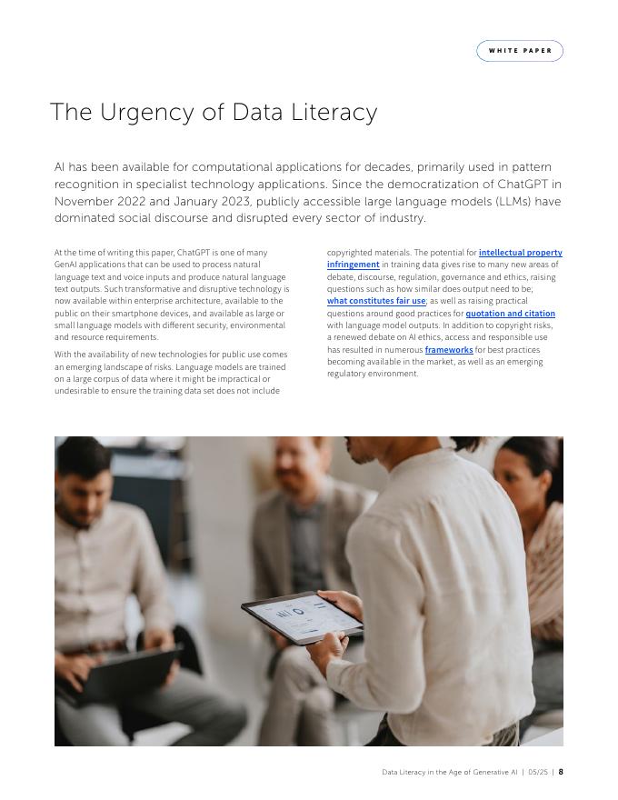 EPAM：2024年生成式人工智能（AI）时代的数据素养白皮书（英文版）_第8页