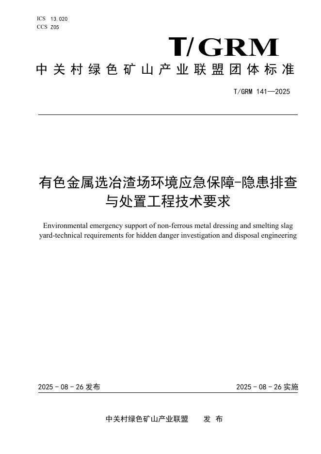 T/GRM 141-2025 标准预览
