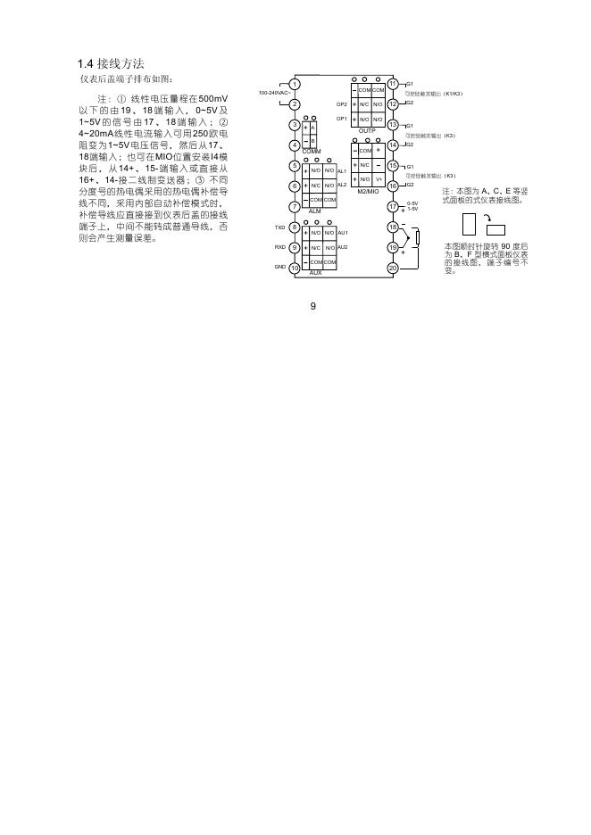 AI-719 型人工智能调节器 使用说明书_第10页