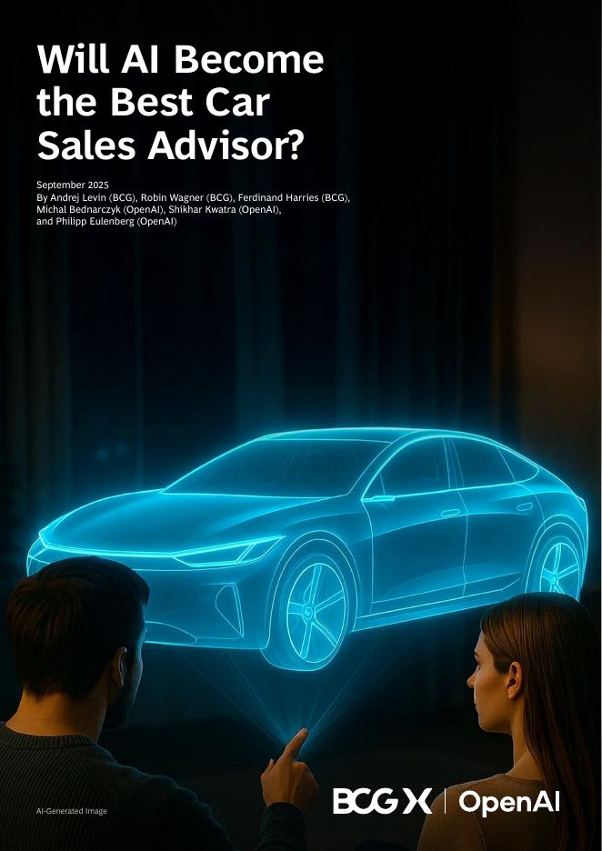 BCG波士顿咨询&OpenAI：2025年<em>人工智能</em>对对汽车销售生态的颠覆性影响研究报告（英文版） 海报