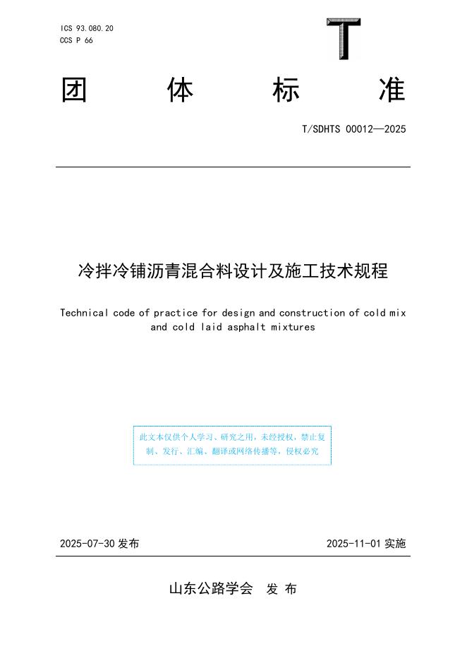 T/SDHTS 00012-2025 标准预览