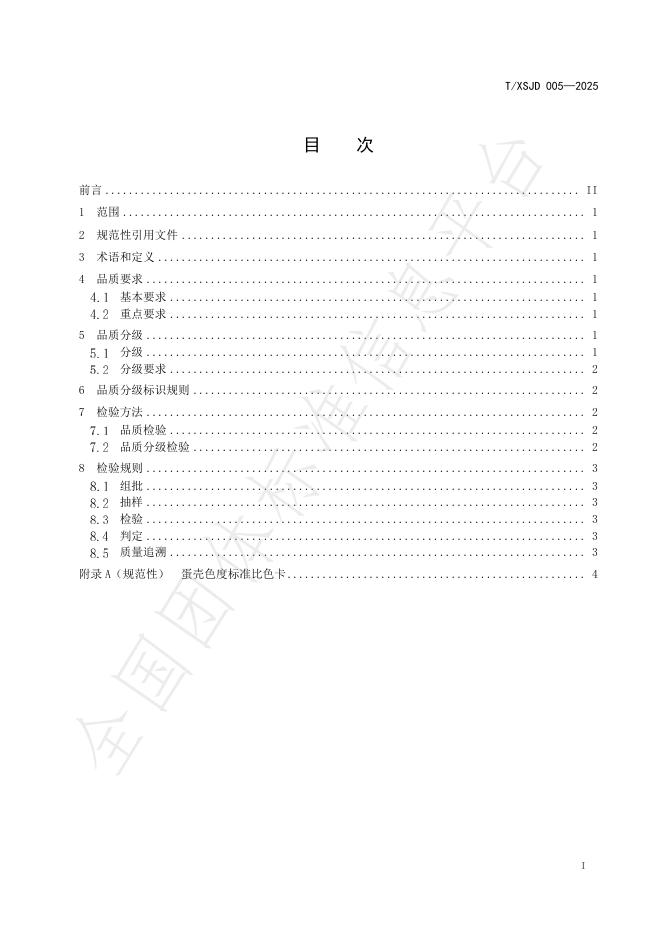 T/XSJD 005-2025 标准预览