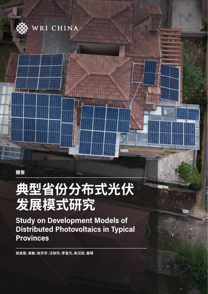 世界资源研究所：2025年典型省份分布式光伏发展模式研究报告海报