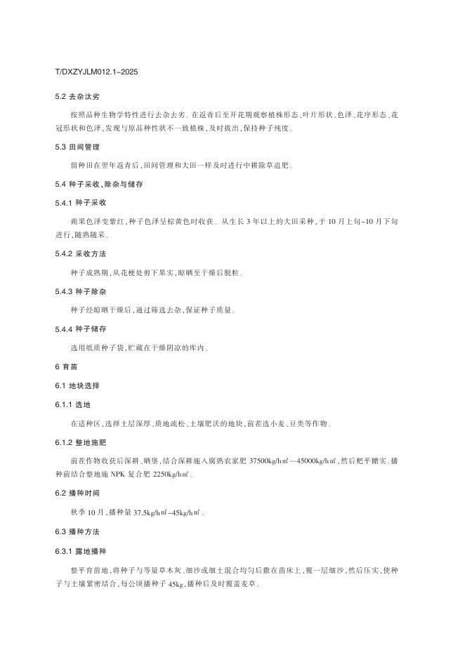 T/DXZYJLM 012.1-2025 标准预览