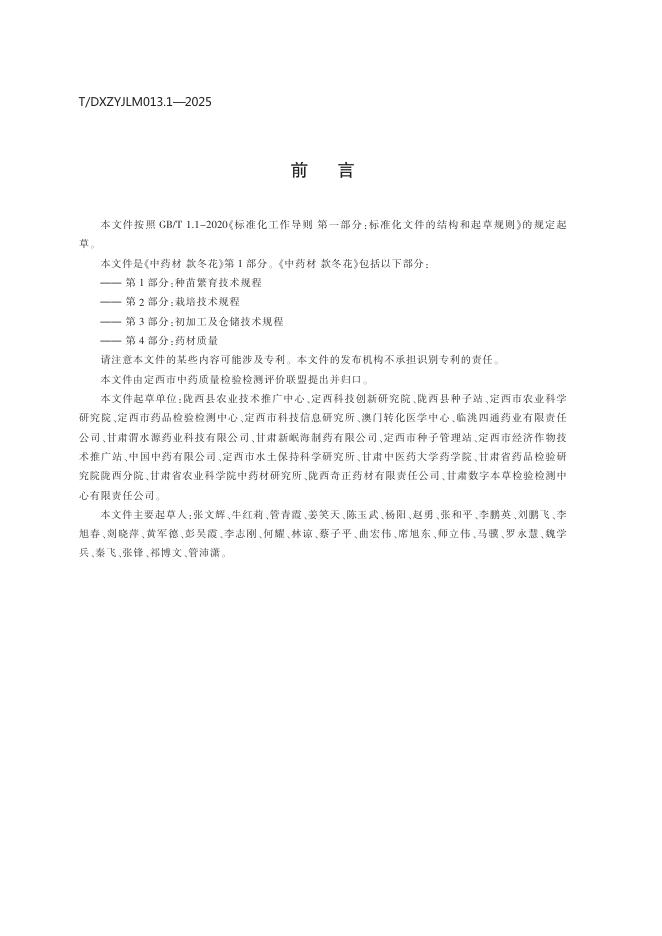 T/DXZYJLM 013.1-2025 标准预览