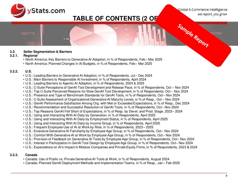 yStats：北美支付和电子商务中的人工智能：2025年的扩展、投资回报和监管准备样本报告（英文版）_第8页