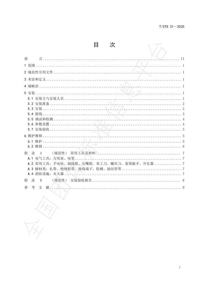 T/CTS 31-2025 标准预览