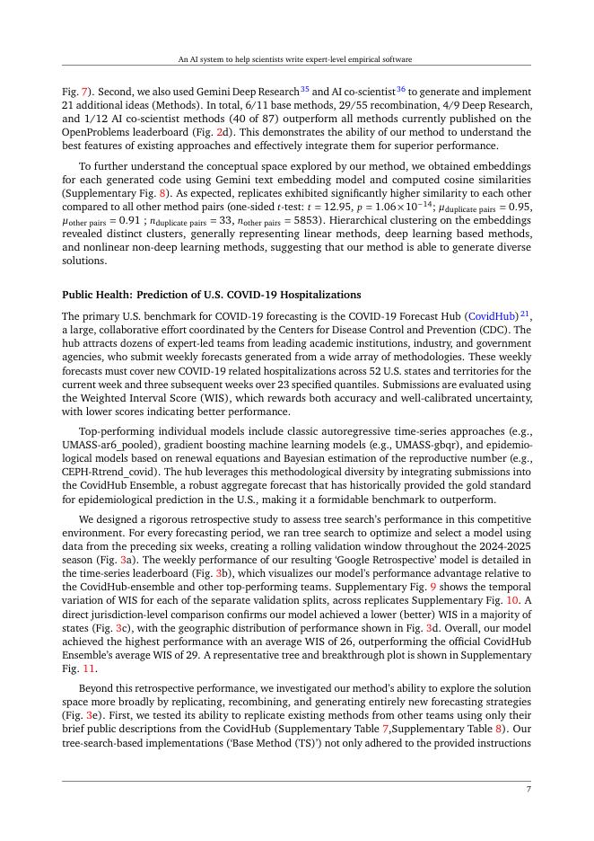 谷歌：2025年一款助力科学家编写专家级实证软件的人工智能系统研究报告（英文版）_第7页