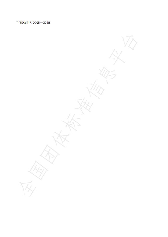 T/SDAMTIA 0005-2025 标准预览