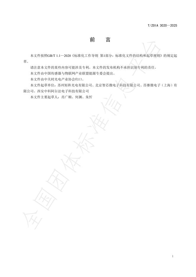 T/ZOIA 3020-2025 标准预览