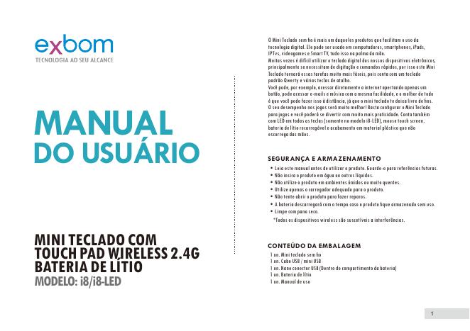 i8/i8-<em>LED</em>迷你键盘说明书 海报