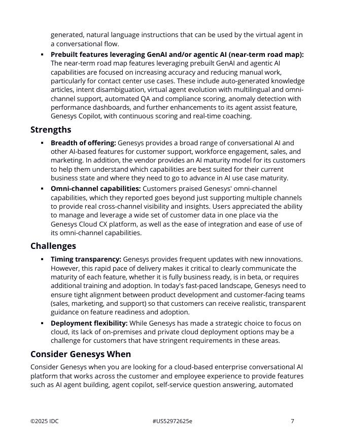 Talkdesk：2025年全球通用对话型人工智能平台供应商评估报告（英文版）_第7页
