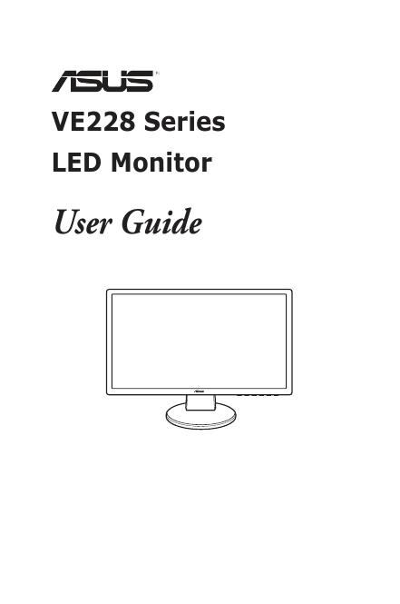 ASUS VE228 Series <em>LED</em> Monitor 用户手册 海报