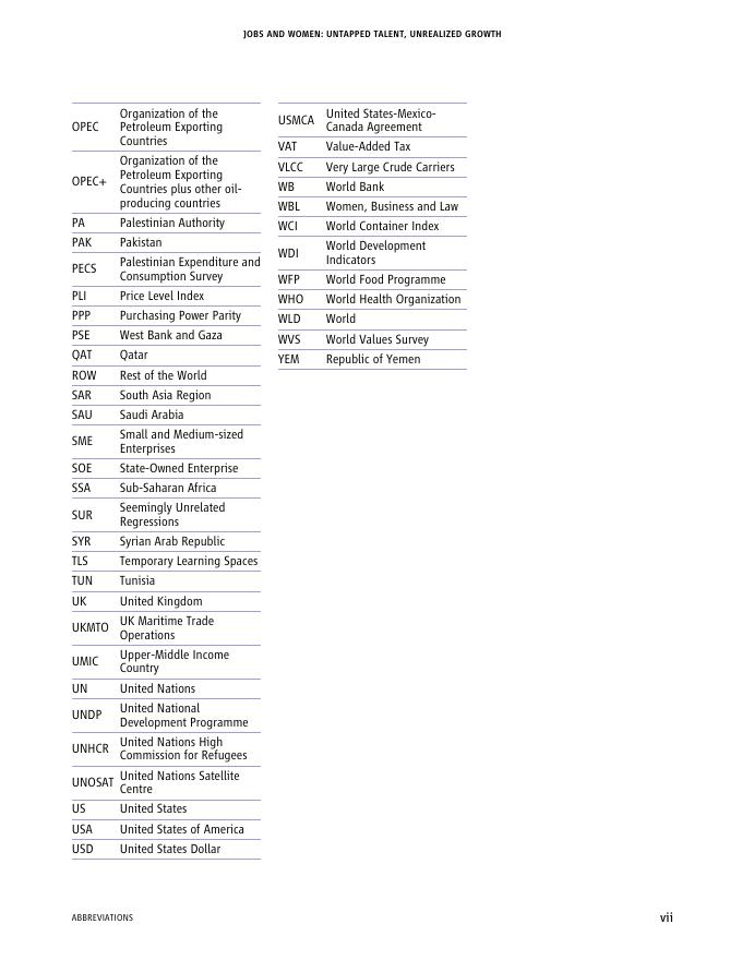 世界银行：2025年10月中东和北非经济更新报告：就业与女性：未开发的人才，未实现的增长（英文版）_第10页