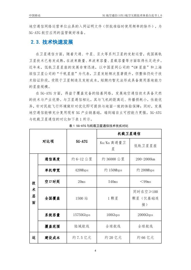 中国移动：2025年5G地空通信（ATG）航空互联技术体系白皮书1.0_第8页