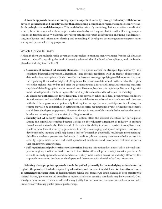 Rand兰德：2025年保护前沿人工智能的治理方法报告（英文版）_第7页