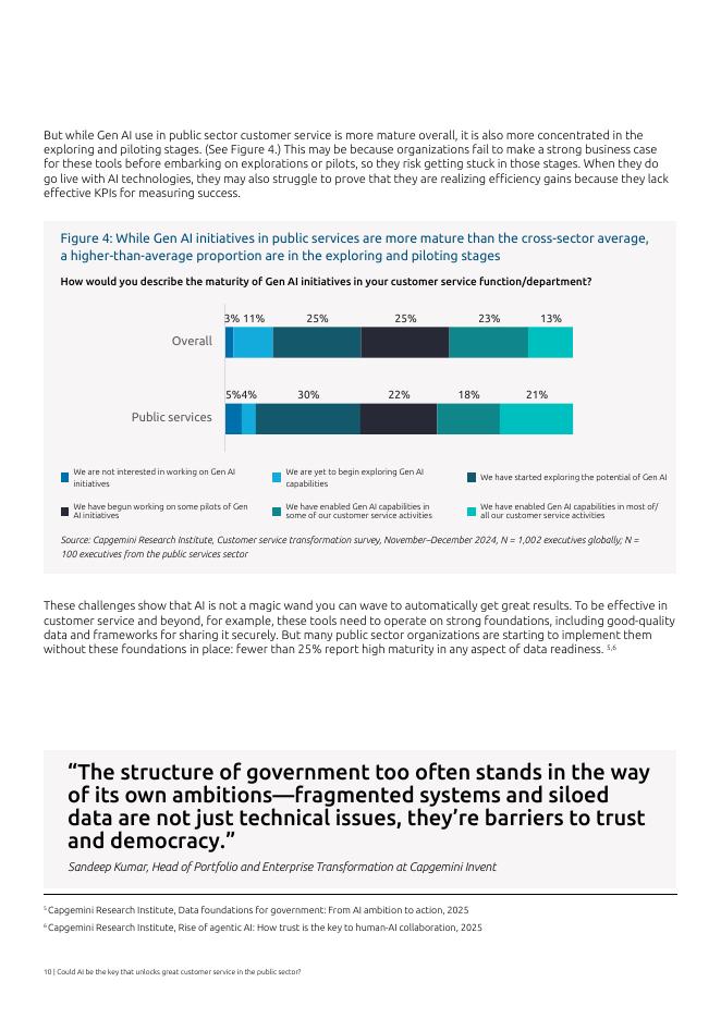 凯捷Capgemini：2025年人工智能能否在公共部门解锁出色的客户服务报告（英文版）_第10页