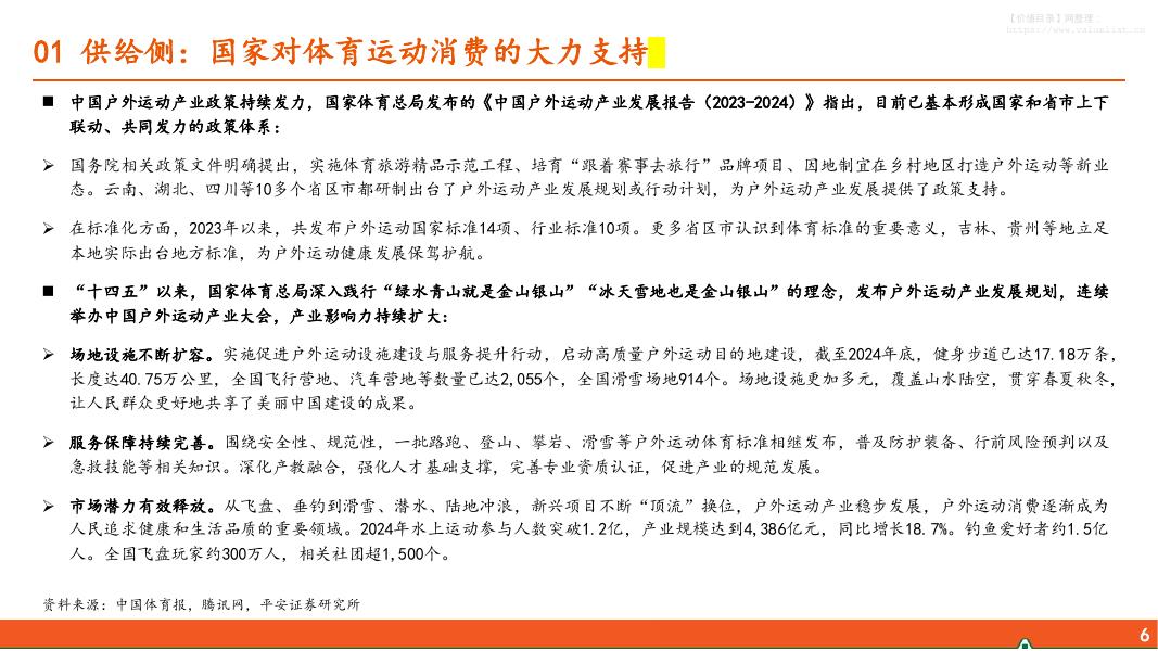 平安证券：户外运动让“多巴胺经济”动起来——情绪消费专题系列之一_第6页