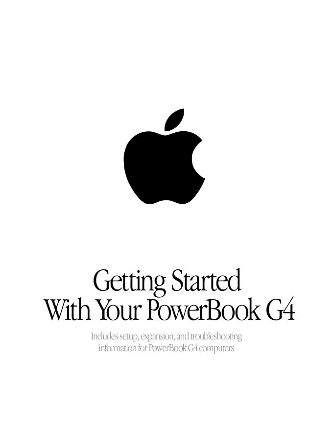 apple Getting Started With Your PowerBook G4 <em>入门</em>手册 海报