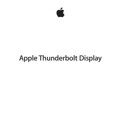 Apple Thunderbolt Display <em>入门</em>手册 海报
