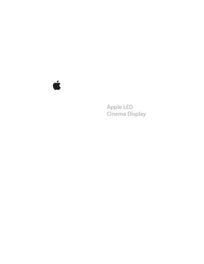 Apple <em>LED</em> Cinema Display 使用手册 海报