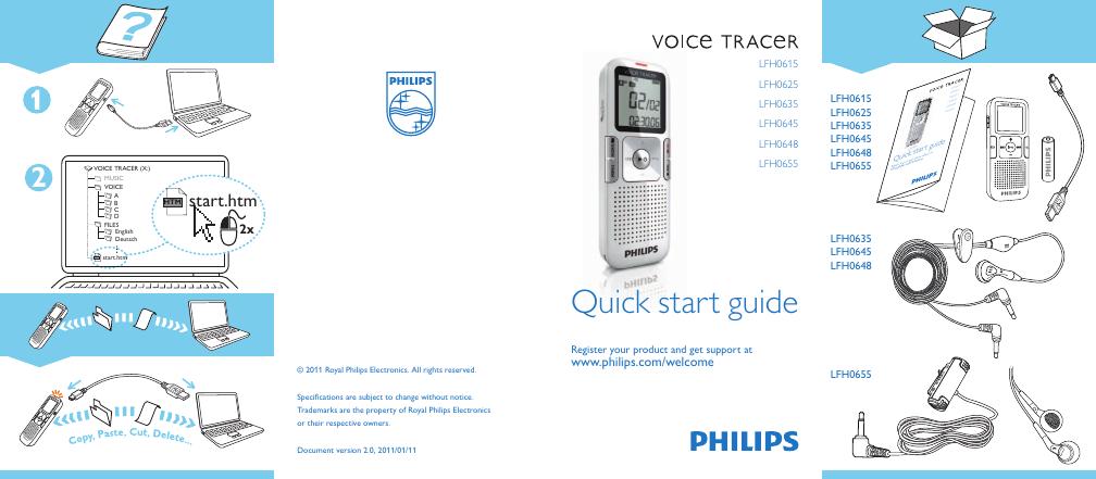 PHILIPS LFH0615 LFH0625 LFH0635 LFH0645 LFH0648 LFH0655 快速<em>入门</em>指南 海报