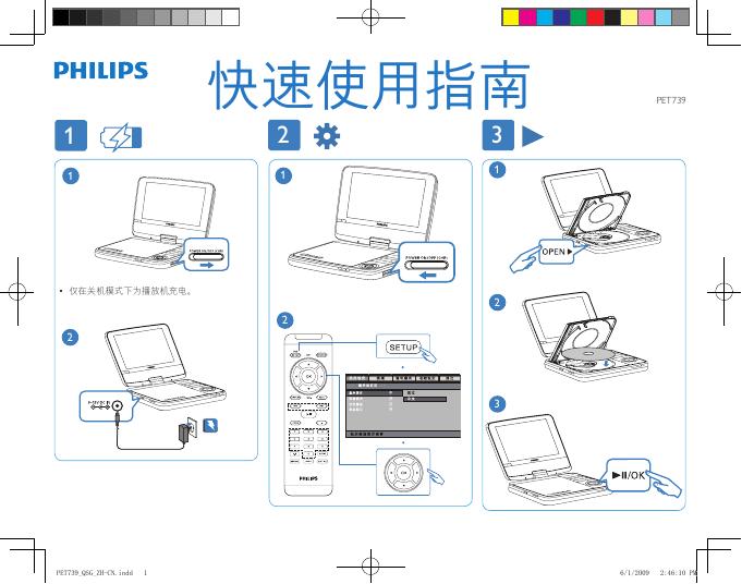 PHILIPS PET739 快速<em>入门</em>指南 海报