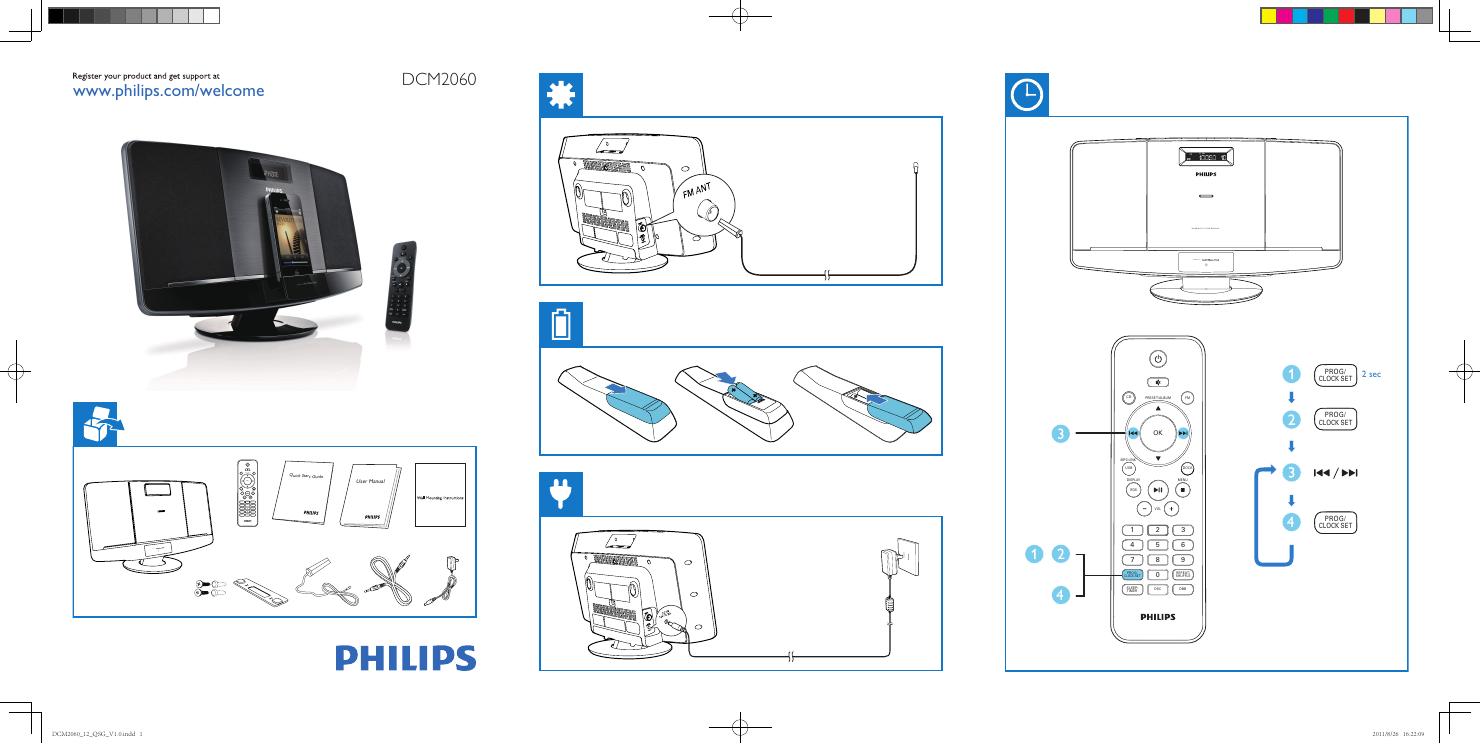 PHILIPS DCM2060 快速<em>入门</em>指南(英文) 海报