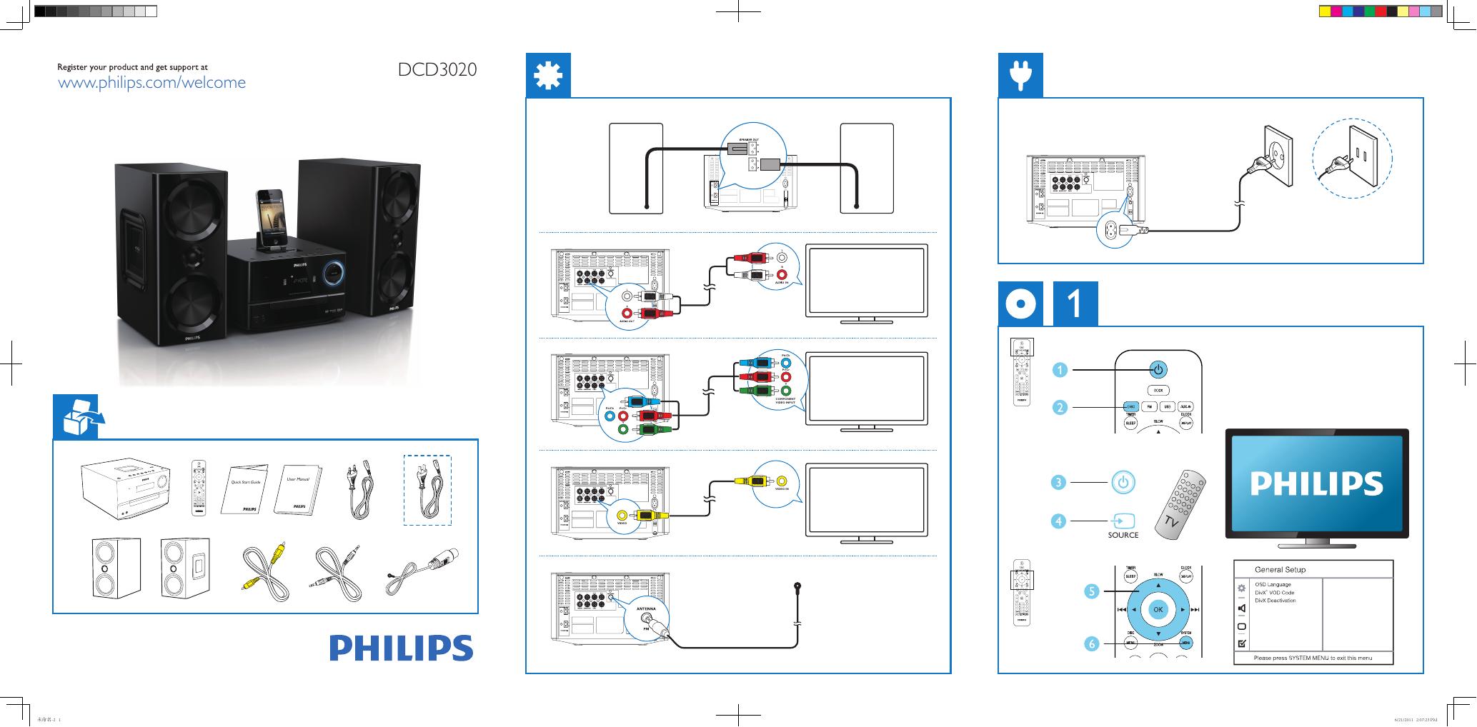 PHILIPS MCD3020 快速<em>入门</em>指南(英文) 海报