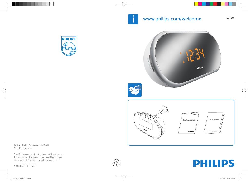 PHILIPS AJ1000 快速<em>入门</em>指南 海报