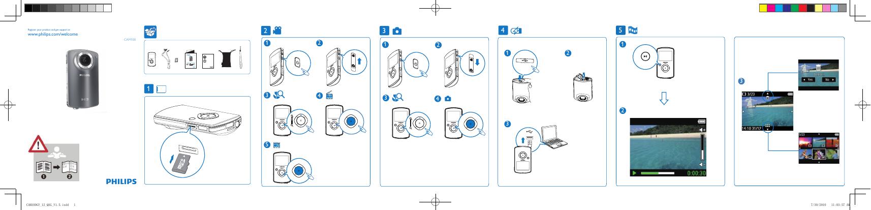 PHILIPS CAM100 快速<em>入门</em>指南(英文) 海报