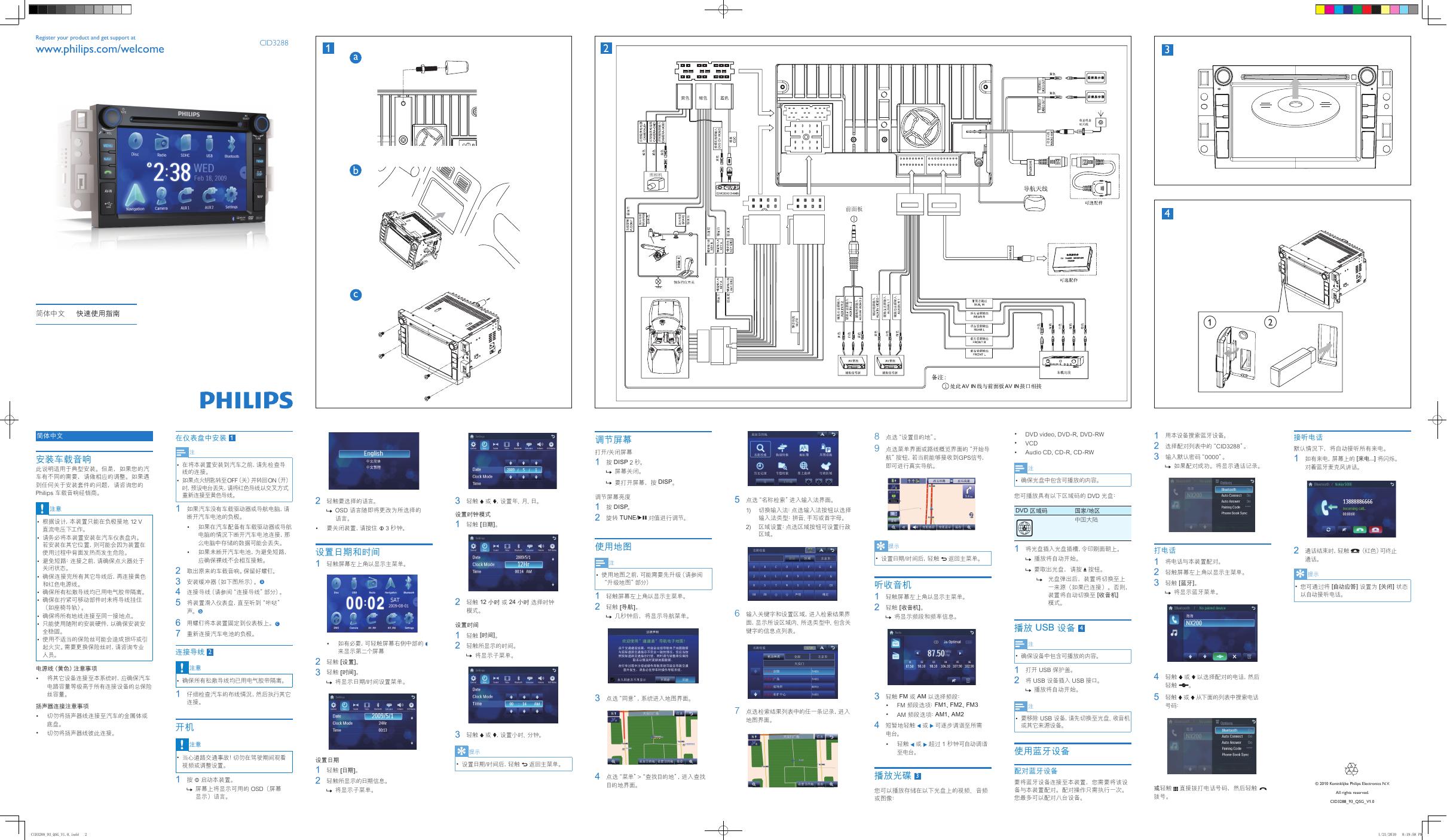 PHILIPS CID3288 快速<em>入门</em>指南 海报