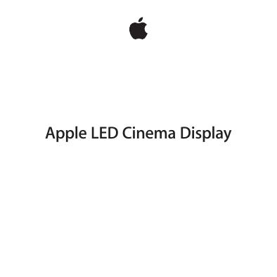 <em>LED</em> Cinema Display显示器（27英寸）用户指南 海报
