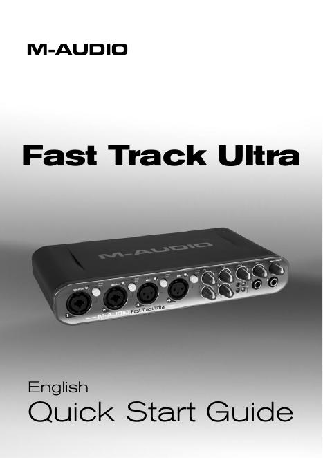 M-AUDIO Fast Track Ultra 快速<em>入门</em>指南 海报