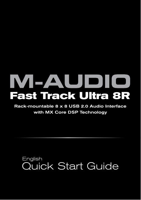 M-AUDIO Fast Track Ultra 8R 快速<em>入门</em>指南 海报