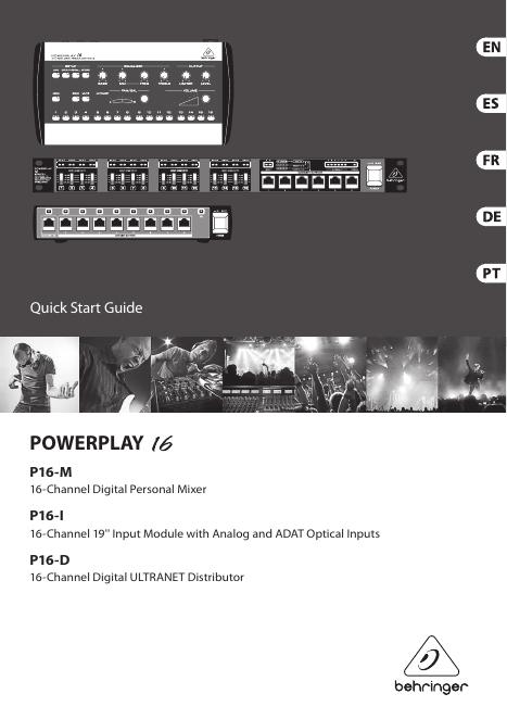 POWERPLAY 16 P16-M/P16-I/P16-D 快速<em>入门</em>指南 海报