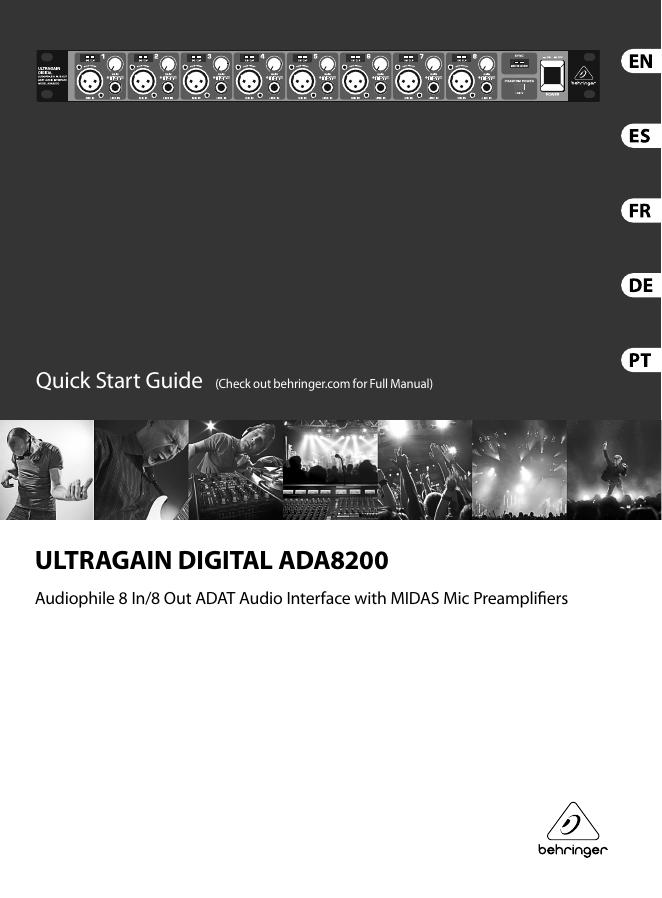 ULTRAGAIN DIGITAL ADA8200 快速<em>入门</em>指南 海报