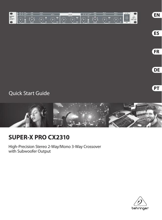 SUPER-X PRO CX2310高精度立体声2路/单声道3路分频器快速<em>入门</em>指南 海报