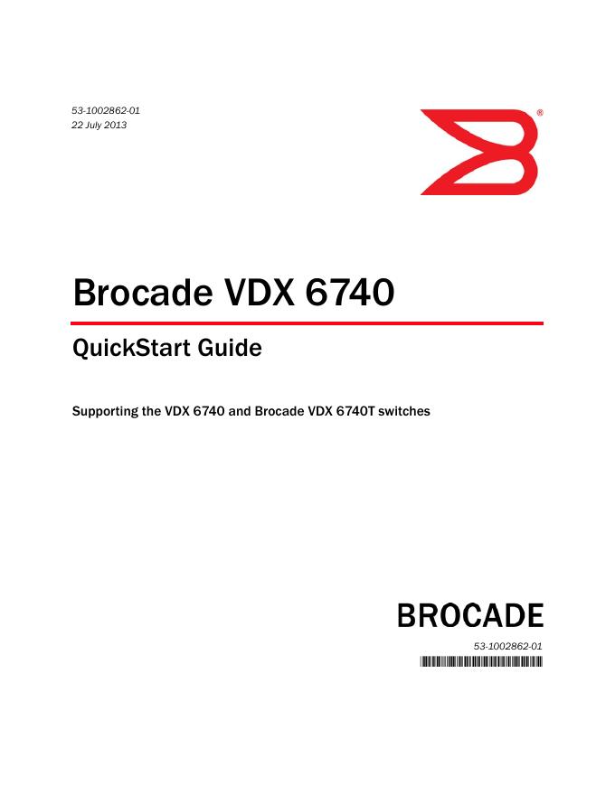 Brocade VDX 6740 快速<em>入门</em>指南 海报