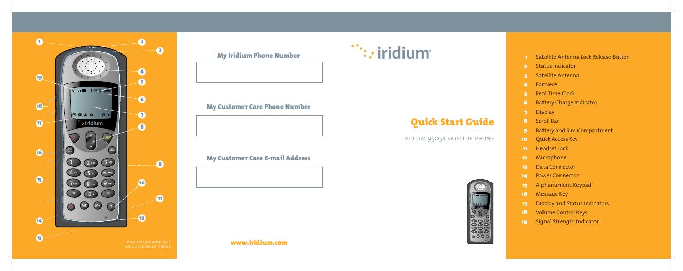 iridium 9505a卫星电话快速<em>入门</em>指南 海报