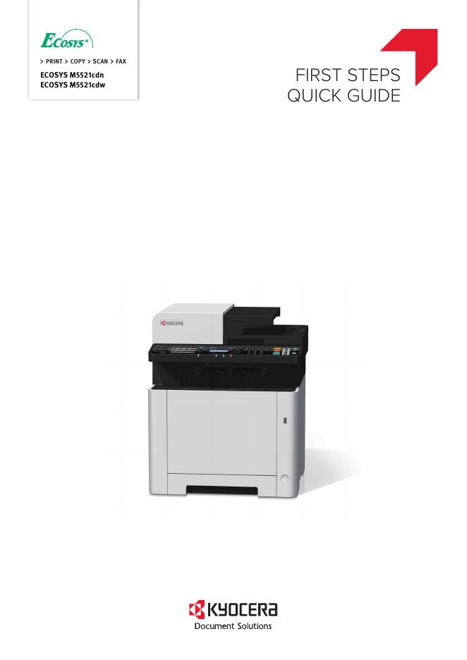 ECOSYS M5521cdn ECOSYS M5521cdw快速<em>入门</em>指南 海报