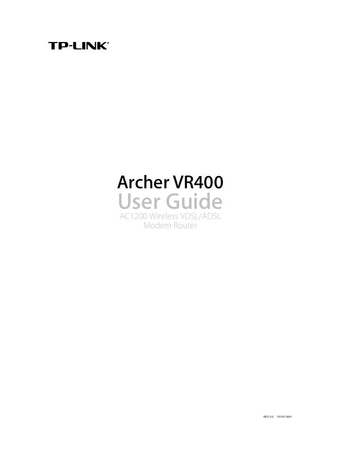 TP-Link Archer <em>VR</em>400 用户指南 海报