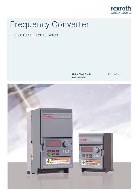 频率转换器EFC 3610/EFC 5610系列 快速<em>入门</em>指南 海报