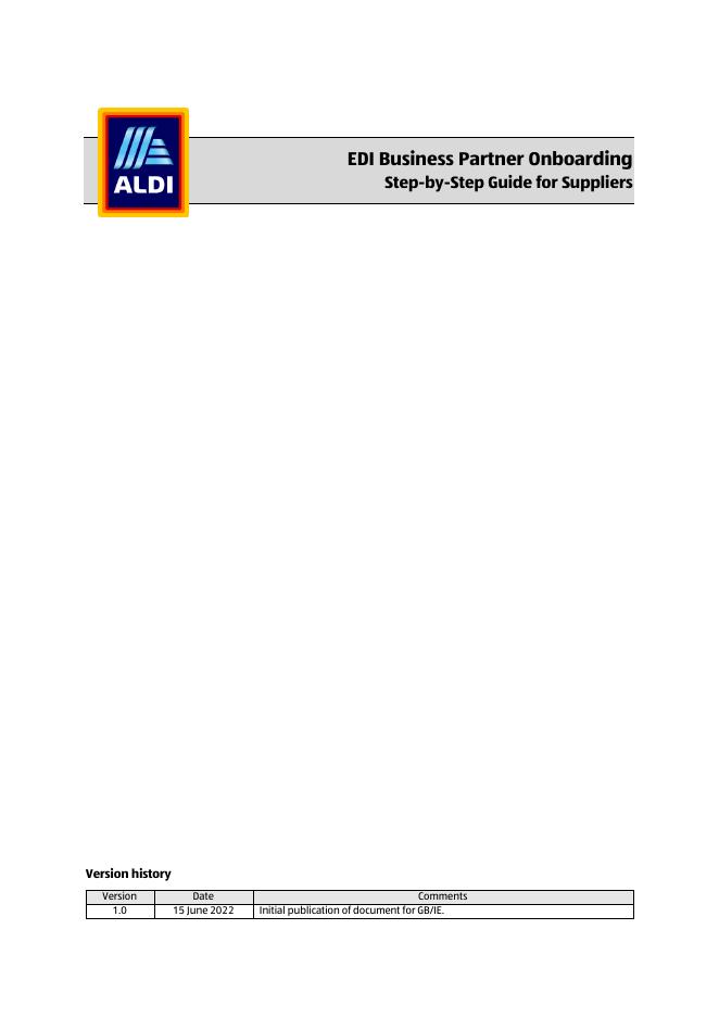 ALDI/HOFER EDI <em>入门</em>流程指南 海报