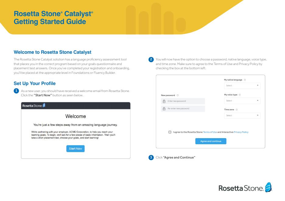 Rosetta Stone Catalyst <em>入门</em>指南 海报