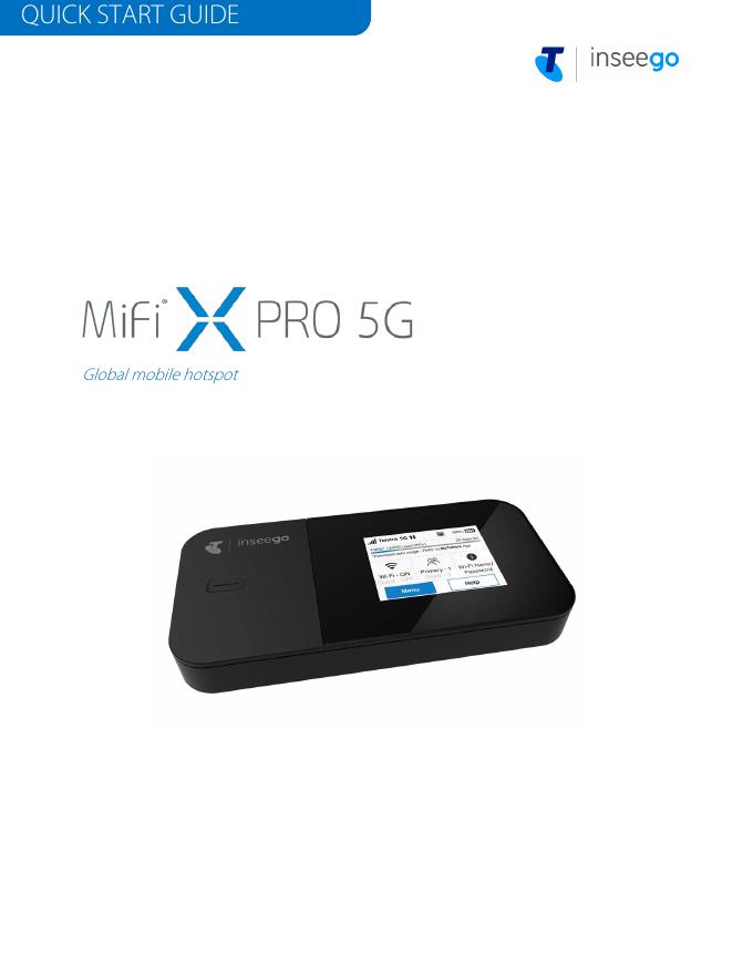 Inseego MiFi X PRO 5G快速<em>入门</em>指南 海报
