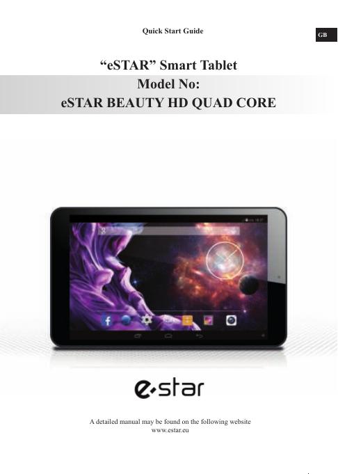 eSTAR BEAUTY HD QUAD CORE快速<em>入门</em>指南 海报