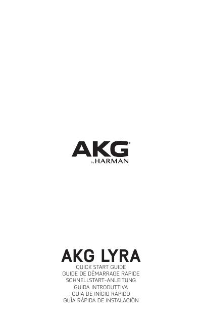 AKG LYRA快速<em>入门</em>指南 海报