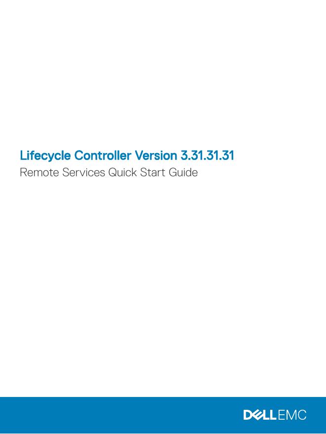 Lifecycle Controller 3.31.31.31 远程服务快速<em>入门</em>指南 海报