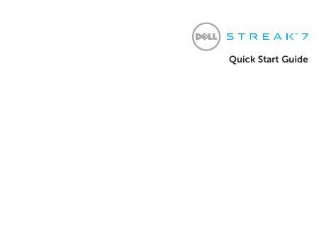 戴尔Streak 7平板电脑快速<em>入门</em>指南 海报